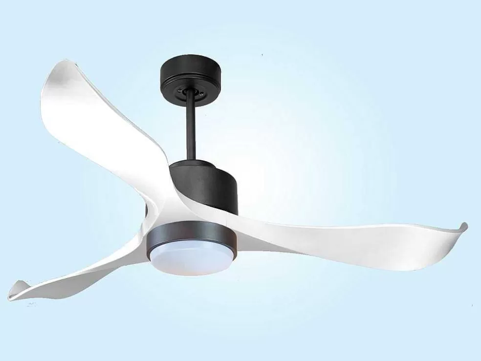 Purline Ventilador De Tecto Wifi Motor Dc Controlo Remoto Adaptador De Luz De Tres Tons 2/3 Laminas Hypersilence Memória* Ventilador