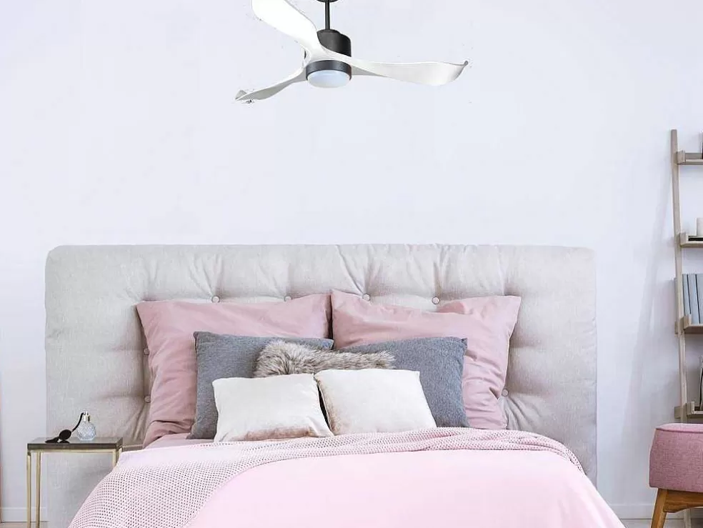 Purline Ventilador De Tecto Wifi Motor Dc Controlo Remoto Adaptador De Luz De Tres Tons 2/3 Laminas Hypersilence Memória* Ventilador