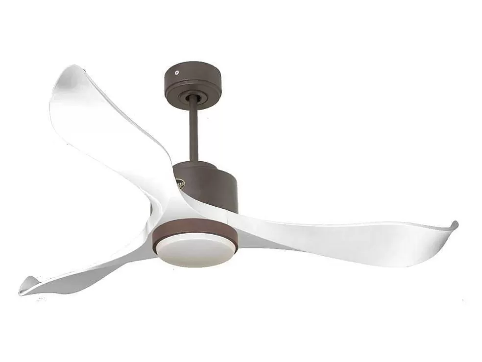 Purline Ventilador De Tecto Wifi Motor Dc Controlo Remoto Adaptador De Luz De Tres Tons 2/3 Laminas Hypersilence Memória* Ventilador