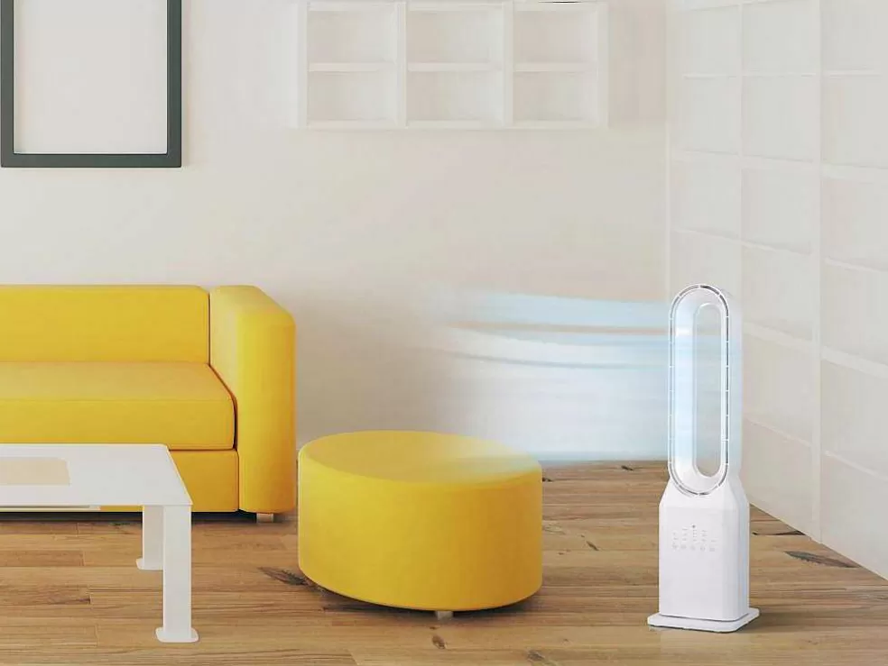 Purline Ventilador De Torre Sem Laminas Com 3 Velocidades E Oscilao Automatica* Ventilador