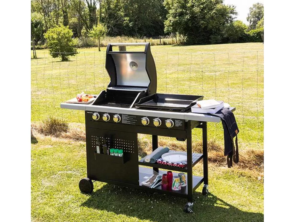 Happy Garden Vesuvio Duo Barbecue A Gas - 3 Queimadores + Plancha 3 Queimadores* Barbecue, Braseiro De Jardim, Plancha