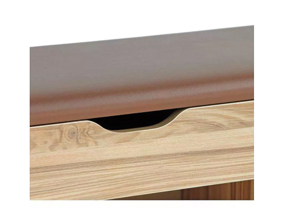 Vente-unique Wehome - Armário De Entrada Com Sapateira 104X49 Cm Em Madeira Natural* Sapateira
