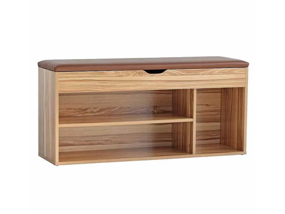Vente-unique Wehome - Armário De Entrada Com Sapateira 104X49 Cm Em Madeira Natural* Sapateira