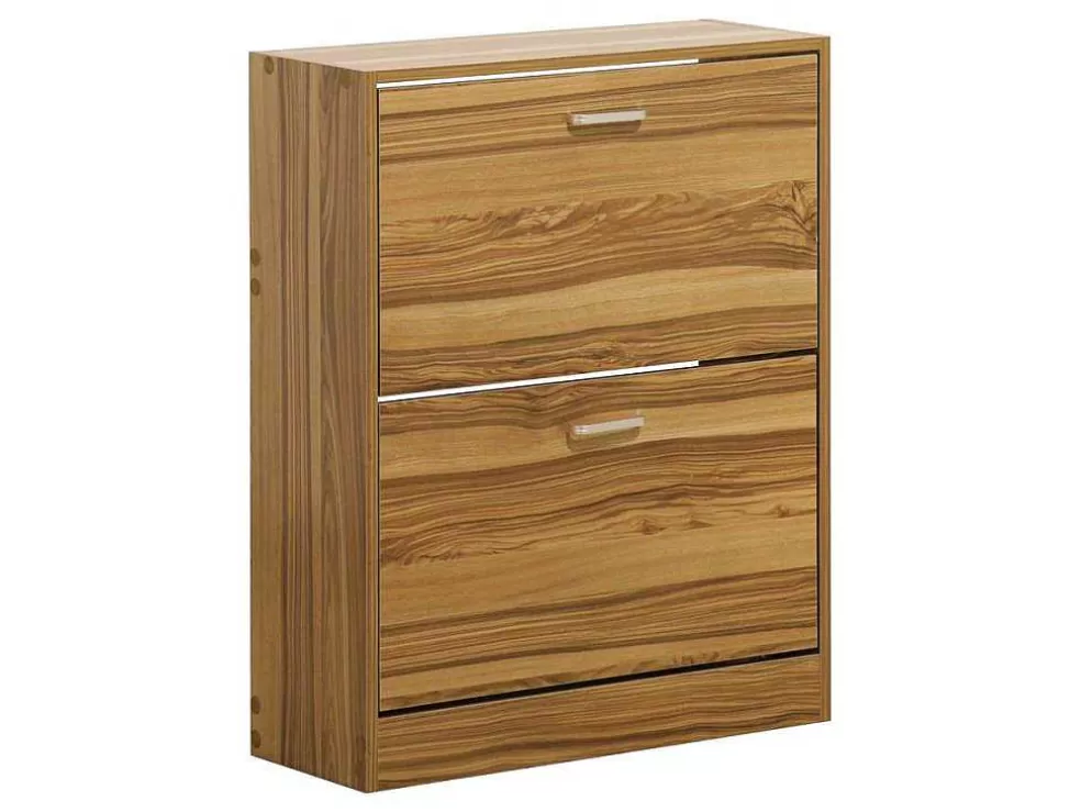 Vente-unique Wehome - Sapateira De Entrada 2 Portas 63X80 Cm Em Madeira Natural* Móvel De Cozinha