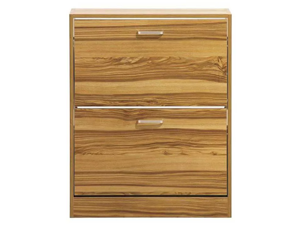 Vente-unique Wehome - Sapateira De Entrada 2 Portas 63X80 Cm Em Madeira Natural* Móvel De Cozinha