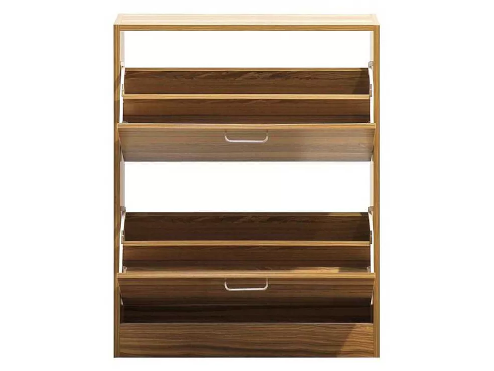 Vente-unique Wehome - Sapateira De Entrada 2 Portas 63X80 Cm Em Madeira Natural* Móvel De Cozinha
