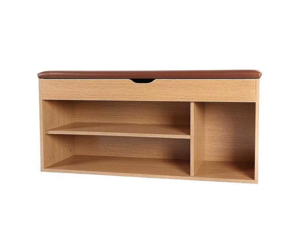 Vente-unique Wehome - Sapateira De Entrada 104X49 Cm Em Madeira De Carvalho* Sapateira