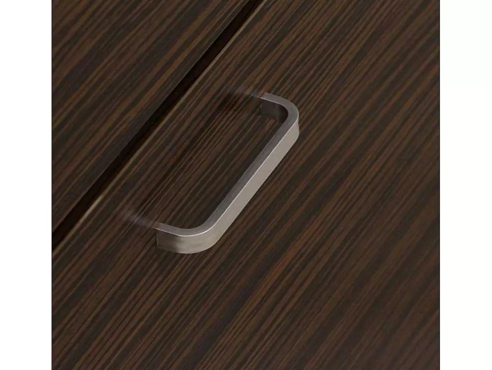 Vente-unique Wehome - Sapateira Design Com 2 Portas 63X80 Cm Em Madeira Zebrano* Sapateira