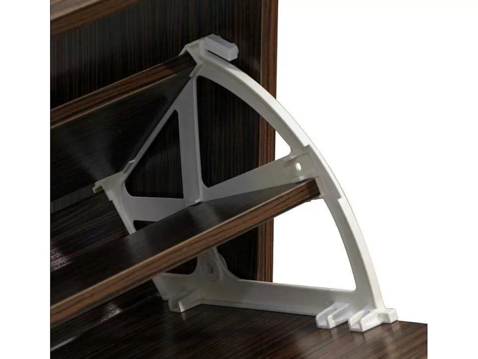 Vente-unique Wehome - Sapateira Design Com 2 Portas 63X80 Cm Em Madeira Zebrano* Sapateira