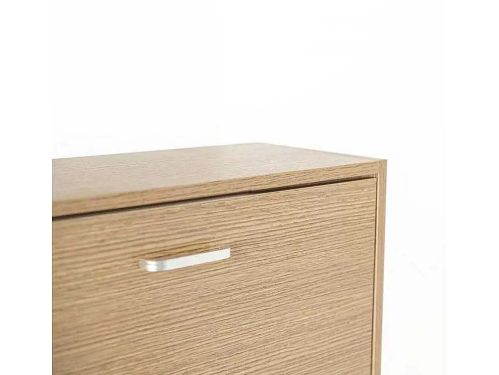 Vente-unique Wehome - Sapateira Slim De 3 Portas 63X115 Cm Em Madeira De Carvalho* Sapateira