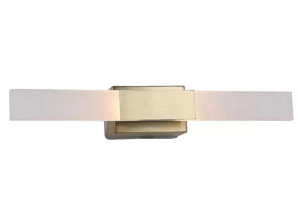 OZAIA Aplique De Casa De Banho Com Leds Metal L30 Cm Dourado - Horsham* Candeeiro De Parede