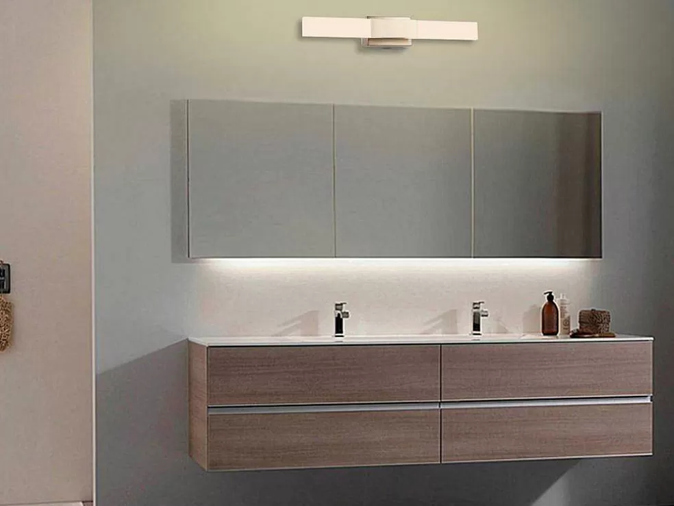 OZAIA Aplique De Casa De Banho Com Leds Metal L30 Cm Dourado - Horsham* Candeeiro De Parede