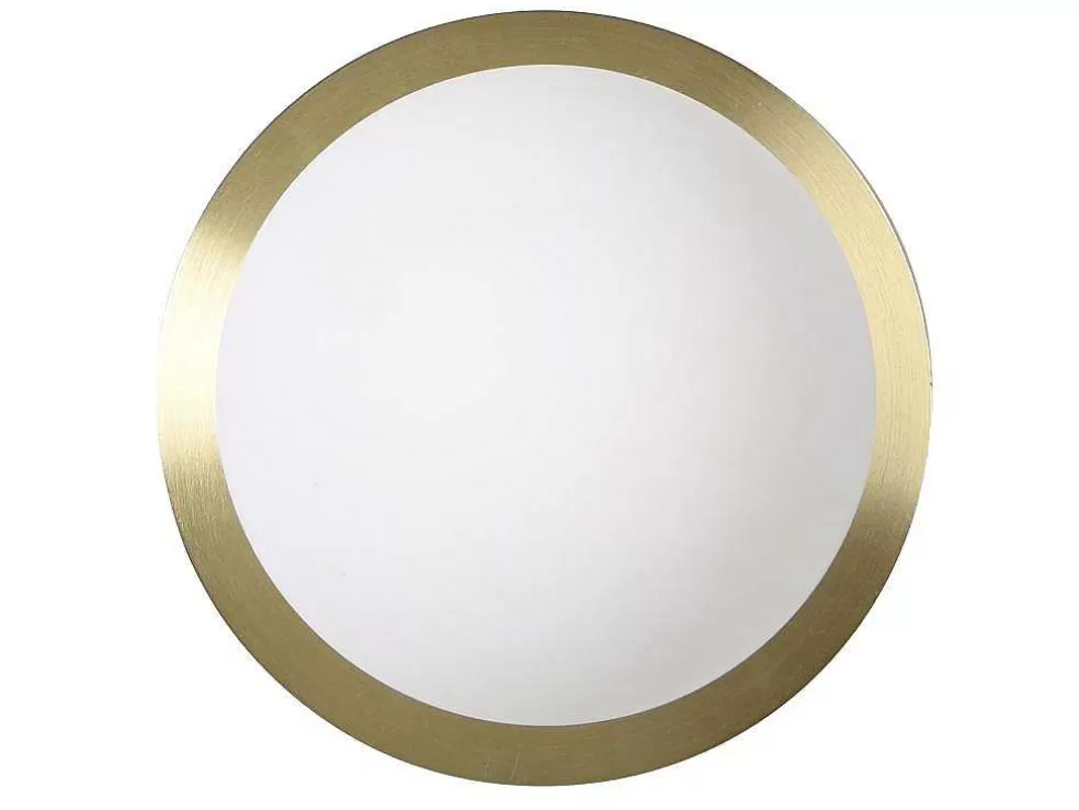 OZAIA Aplique De Parede Art Deco Em Latao Escovado E Vidro De A. 16 X L. 16 Cm - Galena* Candeeiro De Parede