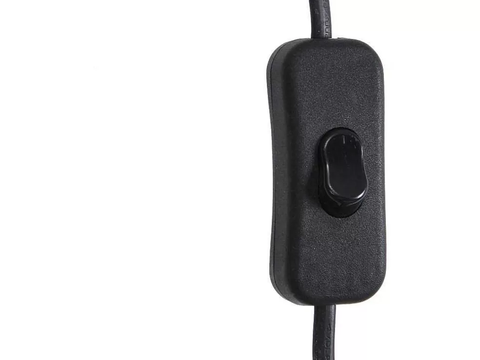 OZAIA Aplique De Parede Empalhado Estilo Etnico Em Ferro E Rotim De A. 30 Cm Cor Preto E Natural - Neirobi* Candeeiro De Parede