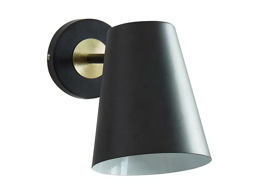OZAIA Aplique De Parede Estilo Vintage Trevis - Ferro - 14X16X33 Cm - Preto* Candeeiro De Parede