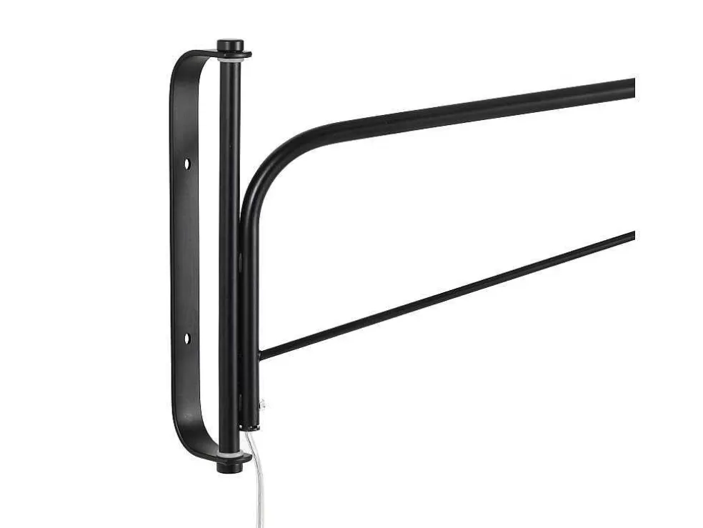 OZAIA Aplique De Parede Móvel Em Metal Curvo C65 X L10 X A25 Cm Preto E Acobreado - Colwood* Candeeiro De Parede