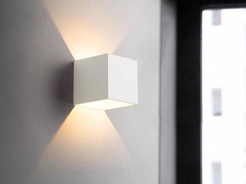 OZAIA Aplique Led Aluminio D. 10 Cm X A. 10 Cm Branco - Paisley* Candeeiro De Parede