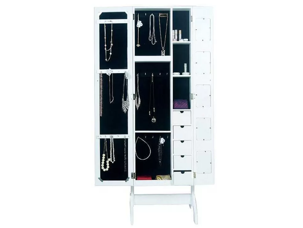 OZAIA Armário Para Joias Com Espelho E Porta-Fotos Polina - A.142 Cm* Espelhos