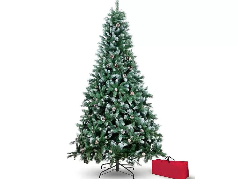 Vente-unique Arvore De Natal Sintética Coberta De Neve 150Cm Facil De Montar* Objeto De Decoração Interior