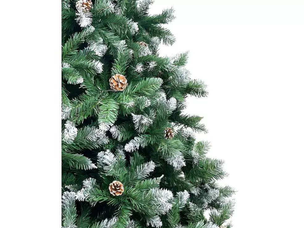 Vente-unique Arvore De Natal Sintética Coberta De Neve 150Cm Facil De Montar* Objeto De Decoração Interior