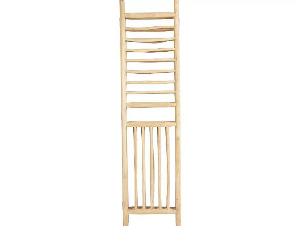 OZAIA Biombo Com 3 Paineis Em Madeira De Teca De C. 140 X A 180 Cm Cor Natural - Baguio* Biombo