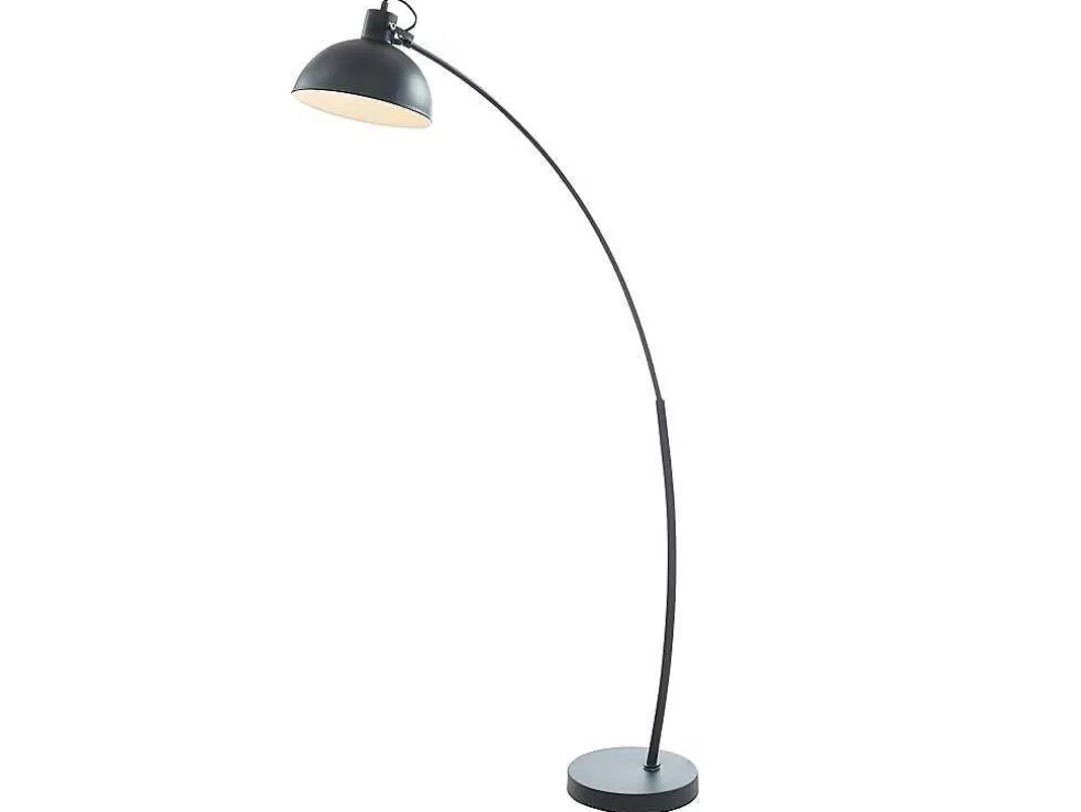 OZAIA Candeeiro Arco Estilo Vintage Lopaz - Ferro - 62 X 25 X 177 Cm - Preto* Candeeiro De Pe