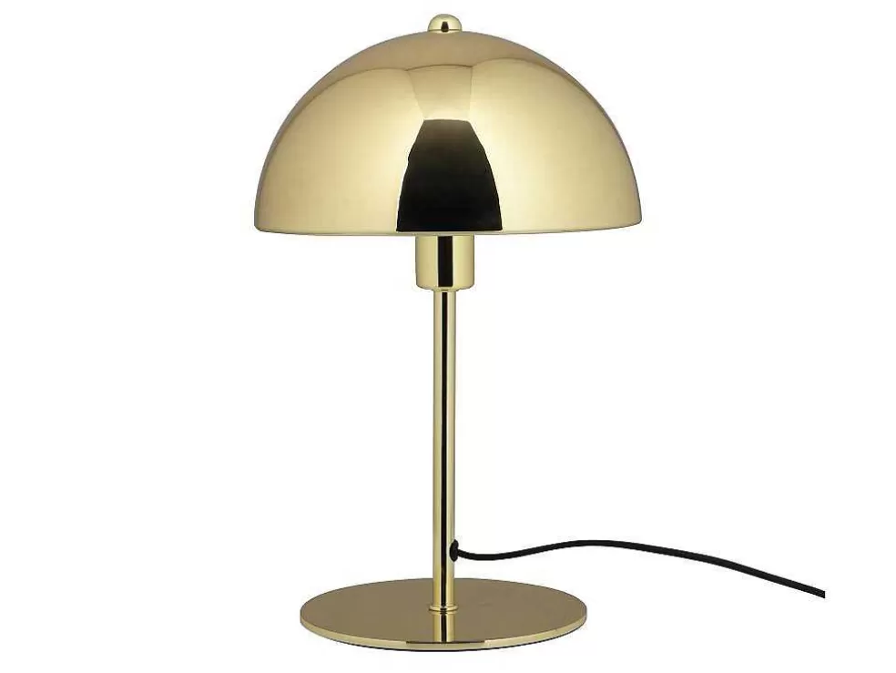 OZAIA Candeeiro De Mesa Estilo Cogumelo Vintage Efeito Latao De D.20 X A.30 Cm Cor Dourado - Ontario* Candeeiro De Mesa