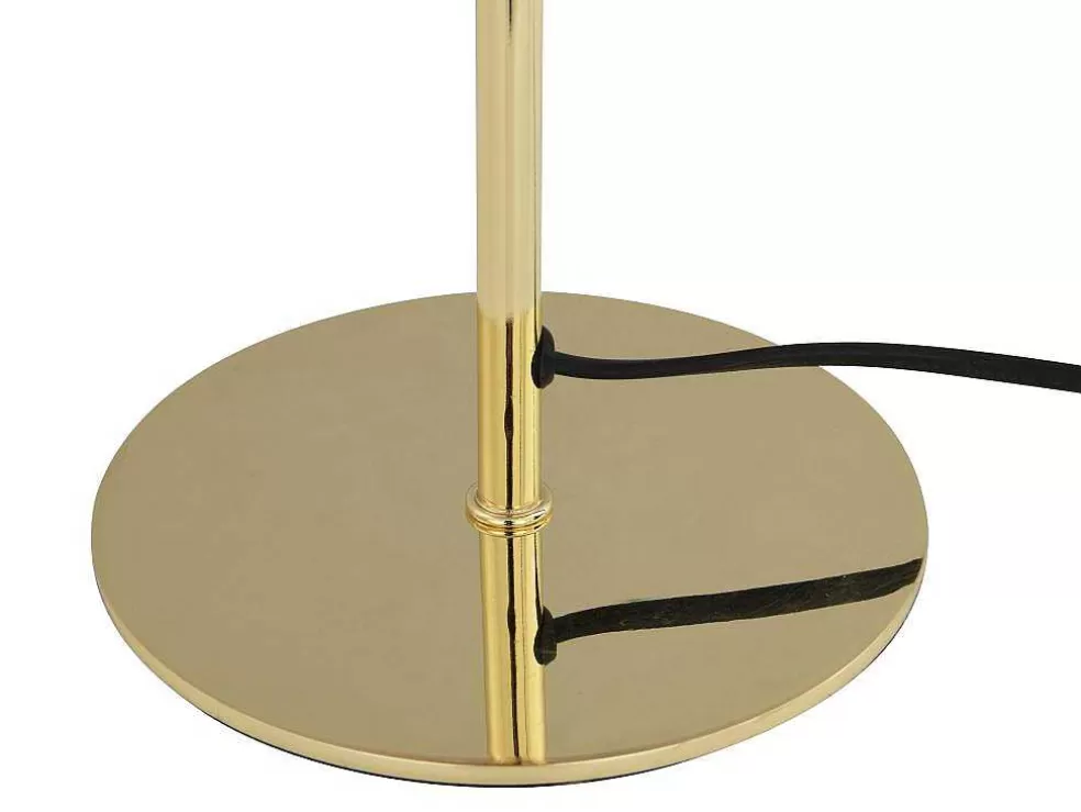 OZAIA Candeeiro De Mesa Estilo Cogumelo Vintage Efeito Latao De D.20 X A.30 Cm Cor Dourado - Ontario* Candeeiro De Mesa