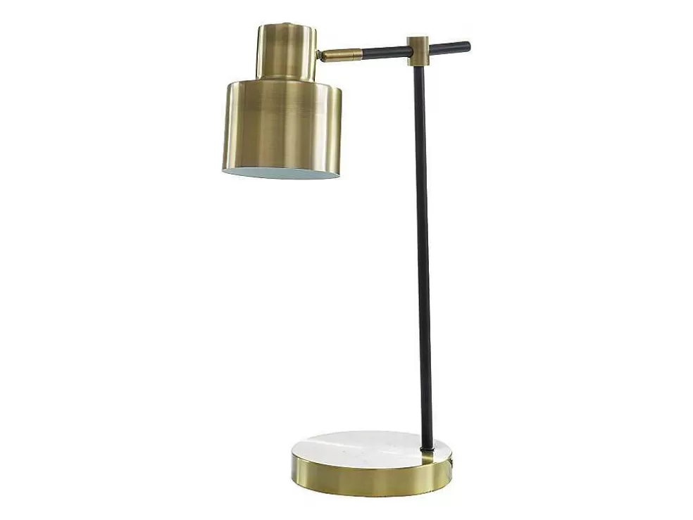 OZAIA Candeeiro De Mesa Estilo Vintage Anticaire - Ferro - 26X15X45 Cm - Dourado* Candeeiro De Mesa