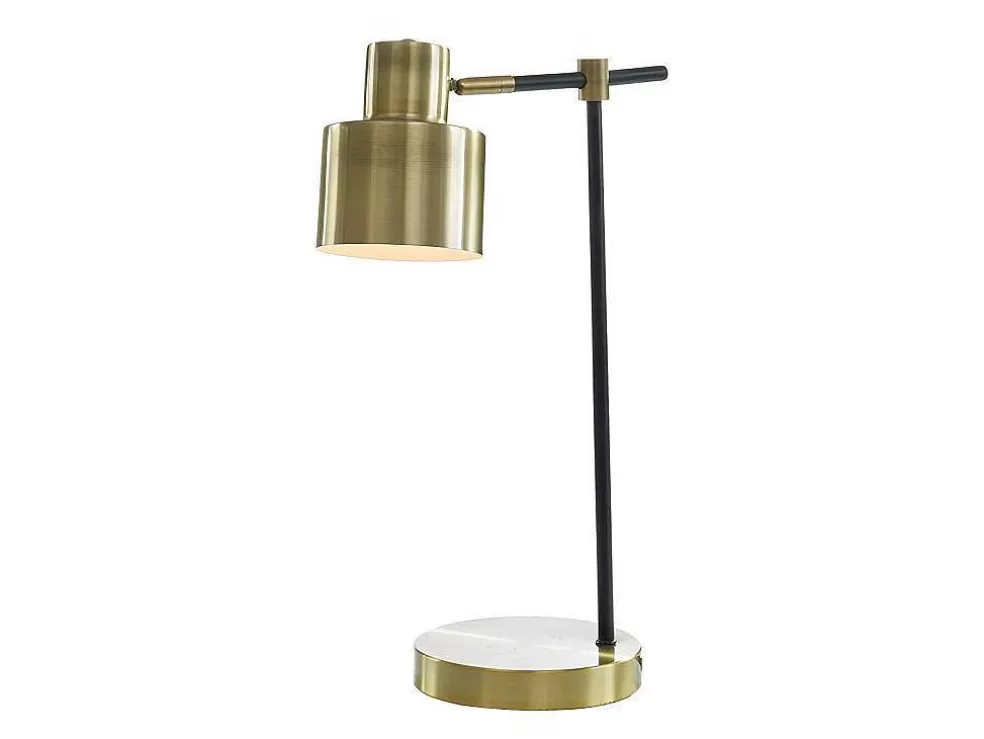 OZAIA Candeeiro De Mesa Estilo Vintage Anticaire - Ferro - 26X15X45 Cm - Dourado* Candeeiro De Mesa