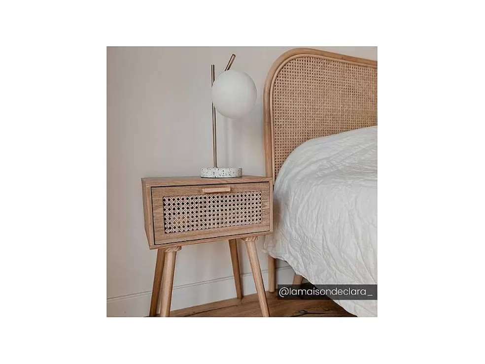 OZAIA Candeeiro De Mesa Estilo Vintage Lullaby - Base Em Terrazzo - 23X15X38 Cm - Dourado* Candeeiro De Mesa