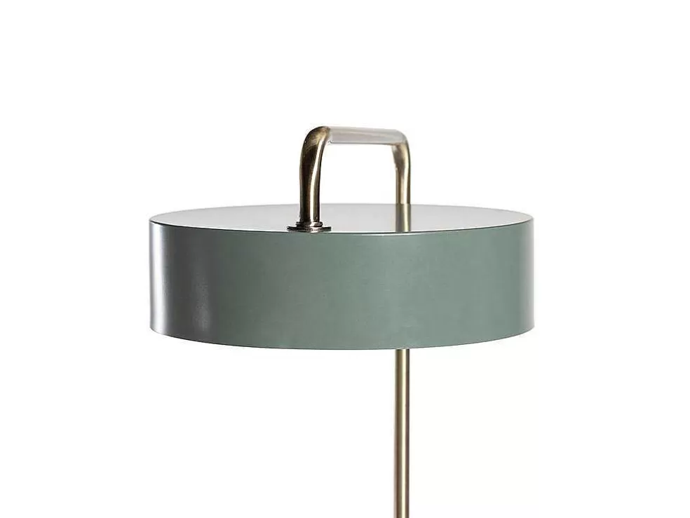 OZAIA Candeeiro De Mesa Estilo Vintage Otilie - Metal - 23 X 16 X 40 Cm - Verde Azeitona E Dourado* Candeeiro De Mesa