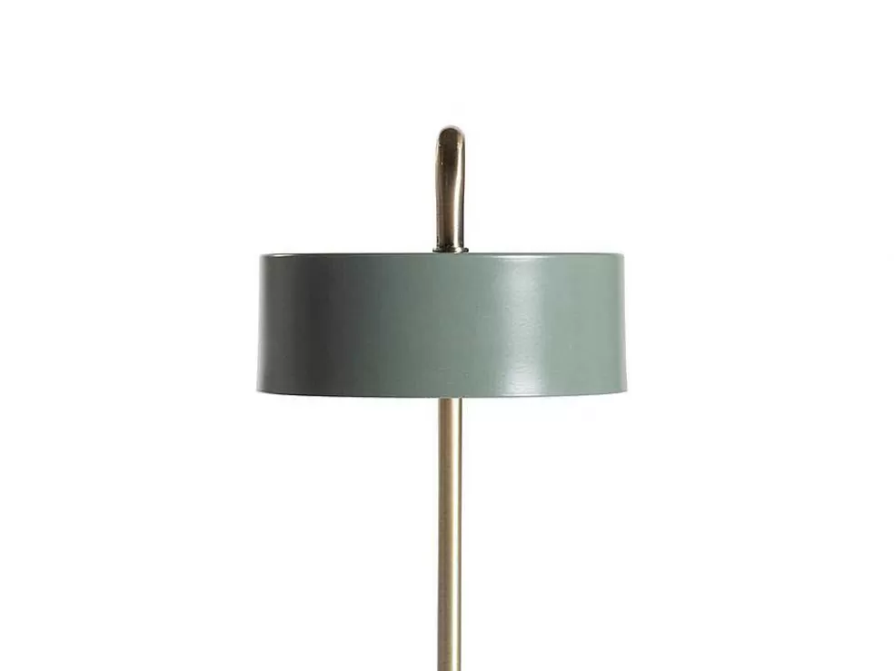 OZAIA Candeeiro De Mesa Estilo Vintage Otilie - Metal - 23 X 16 X 40 Cm - Verde Azeitona E Dourado* Candeeiro De Mesa
