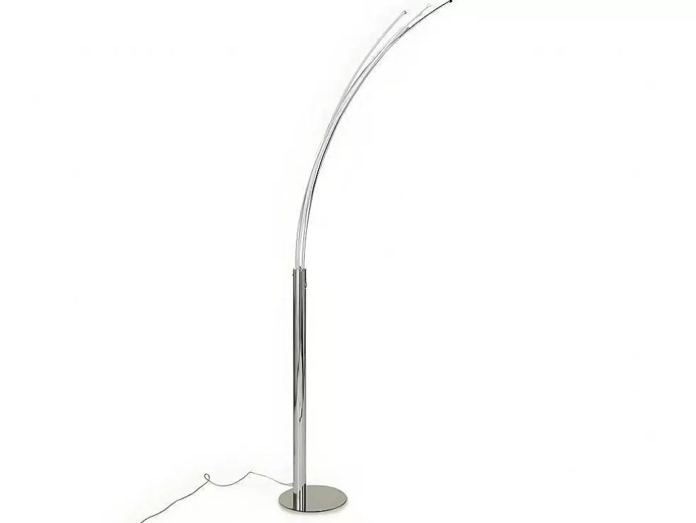 OZAIA Candeeiro De Pe 5 Bracos Leds Conceptual Filae - Metal - 58 X 20 X 189 Cm - Prateado* Candeeiro De Pe