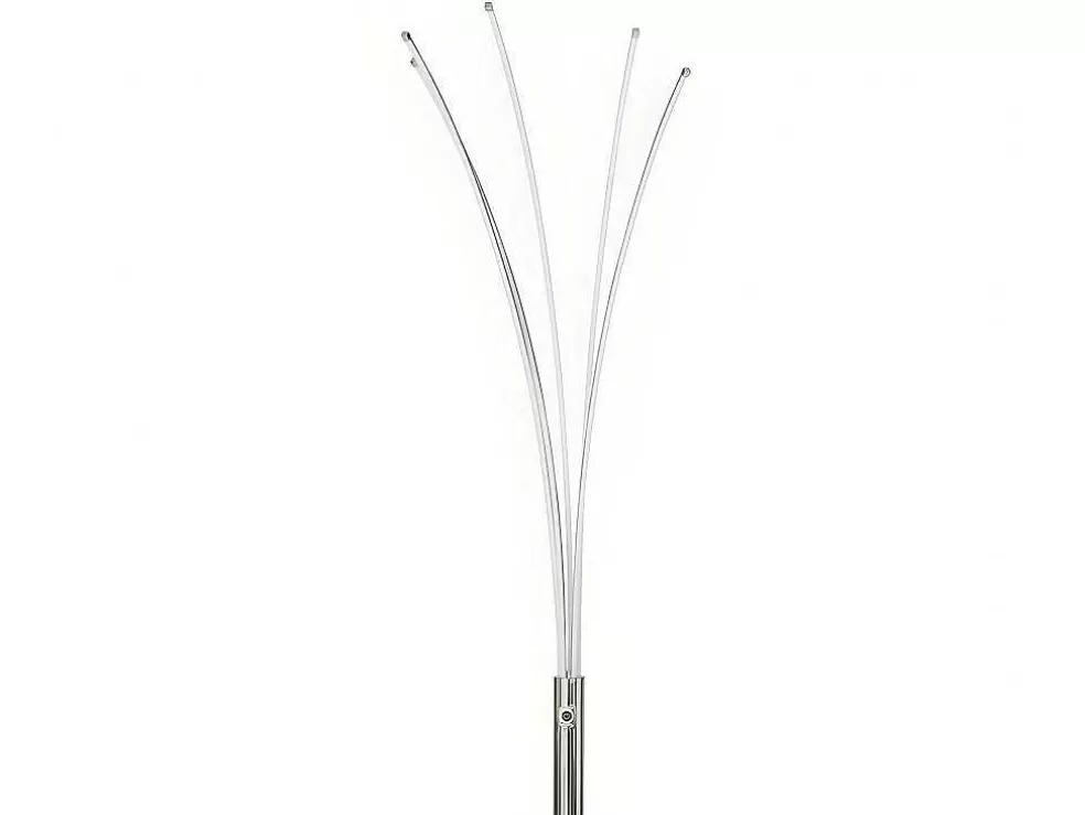 OZAIA Candeeiro De Pe 5 Bracos Leds Conceptual Filae - Metal - 58 X 20 X 189 Cm - Prateado* Candeeiro De Pe