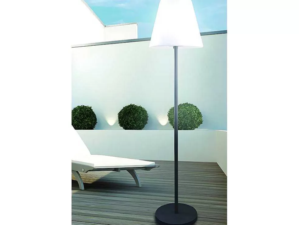 SOLARGEO Candeeiro De Pe De Exterior Com Leds - Metal - A. 150 Cm - Cores Variaveis - Wiley* Iluminação De Exterior