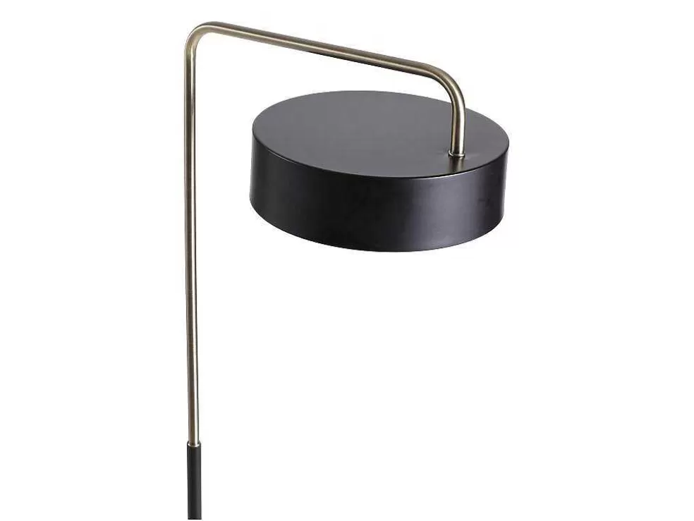 OZAIA Candeeiro De Pe Estilo Vintage Em Metal, 154 Cm De Altura, Preto E Dourado - Otilie* Candeeiro De Pe