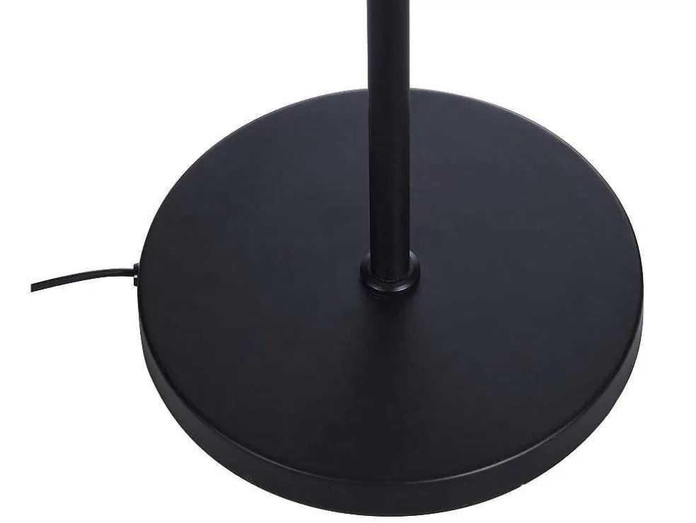 OZAIA Candeeiro De Pe Etnico Em Bambu E Metal Cor Preto De D.40 X A.157,5 Cm - Parana* Candeeiro De Pe