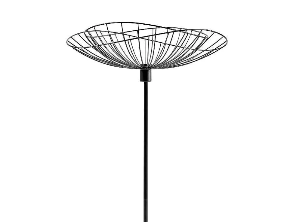 OZAIA Candeeiro De Pe Filiforme Em Metal De A.160 Cm Cor Preto - Mania* Candeeiro De Pe