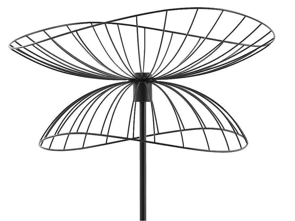 OZAIA Candeeiro De Pe Filiforme Em Metal De A.160 Cm Cor Preto - Mania* Candeeiro De Pe