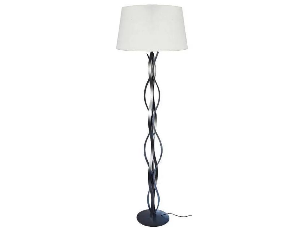 TOSEL Candeeiro De Pe Hod B Tecido Certo Branco D40 X H153 Cm* Candeeiro De Pe