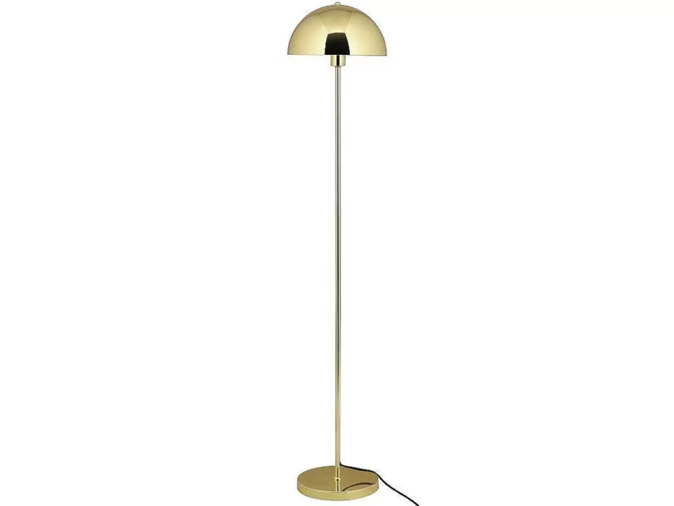 OZAIA Candeeiro De Pe Vintage Efeito Latao De D.30 X A.149 Cm Cor Dourado - Ontario* Candeeiro De Pe