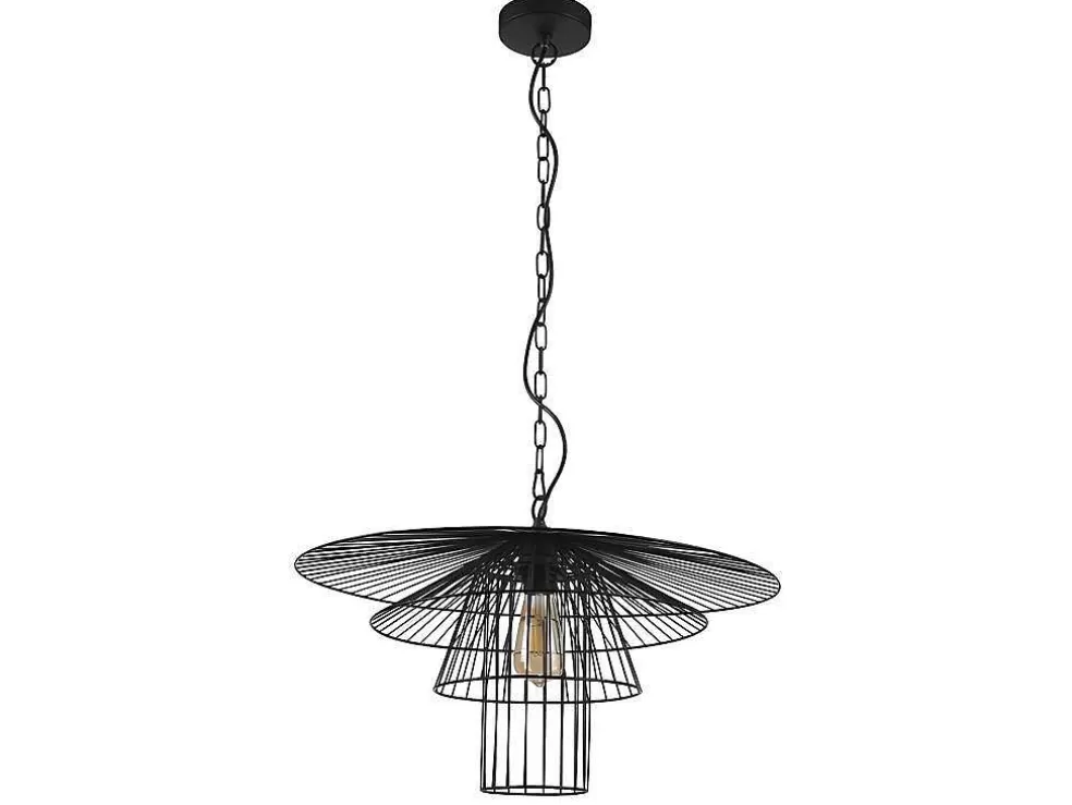 OZAIA Candeeiro De Teto Armacao Borboleta D. 59 X A. 110 Cm Em Metal Preto - Machaon* Candeeiro Suspenso