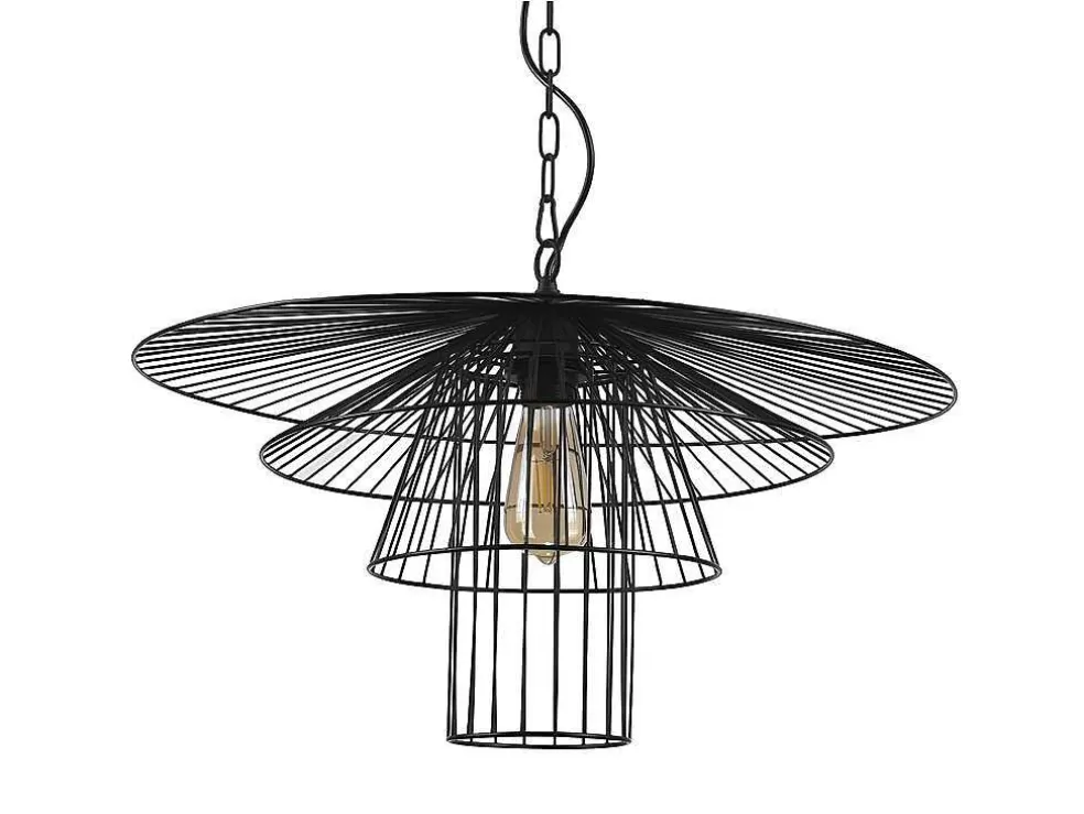 OZAIA Candeeiro De Teto Armacao Borboleta D. 59 X A. 110 Cm Em Metal Preto - Machaon* Candeeiro Suspenso