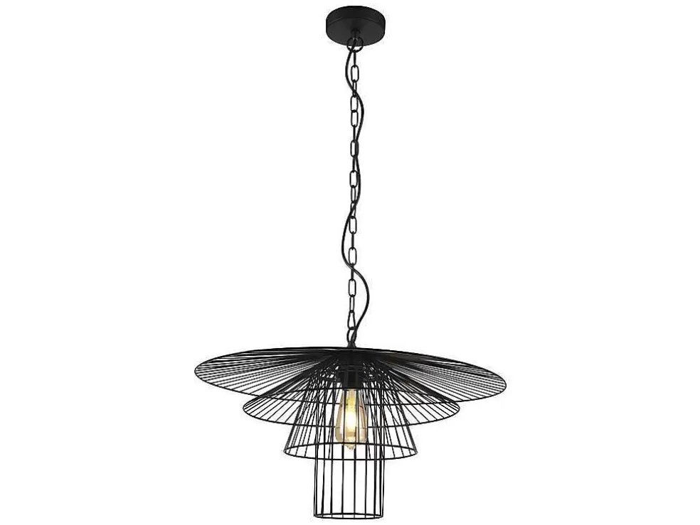 OZAIA Candeeiro De Teto Armacao Borboleta D. 59 X A. 110 Cm Em Metal Preto - Machaon* Candeeiro Suspenso