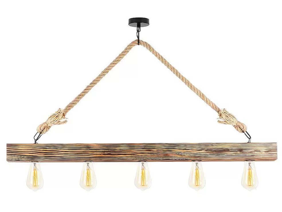 OZAIA Candeeiro De Teto Em Madeira De C. 100 X A. 53 Cm Cor Natural - Erebos* Candeeiro Suspenso
