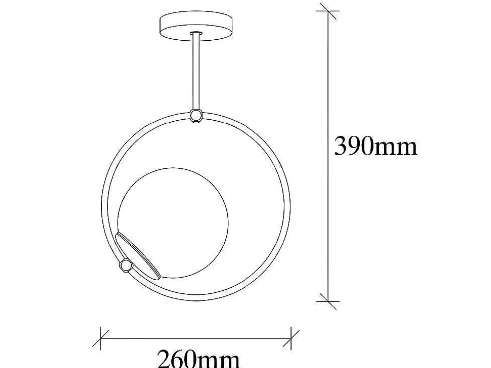 OZAIA Candeeiro De Teto Em Metal Com Globo Em Vidro De A. 39 Cm Cor Preto E Branco - Dulonay* Luz De Teto
