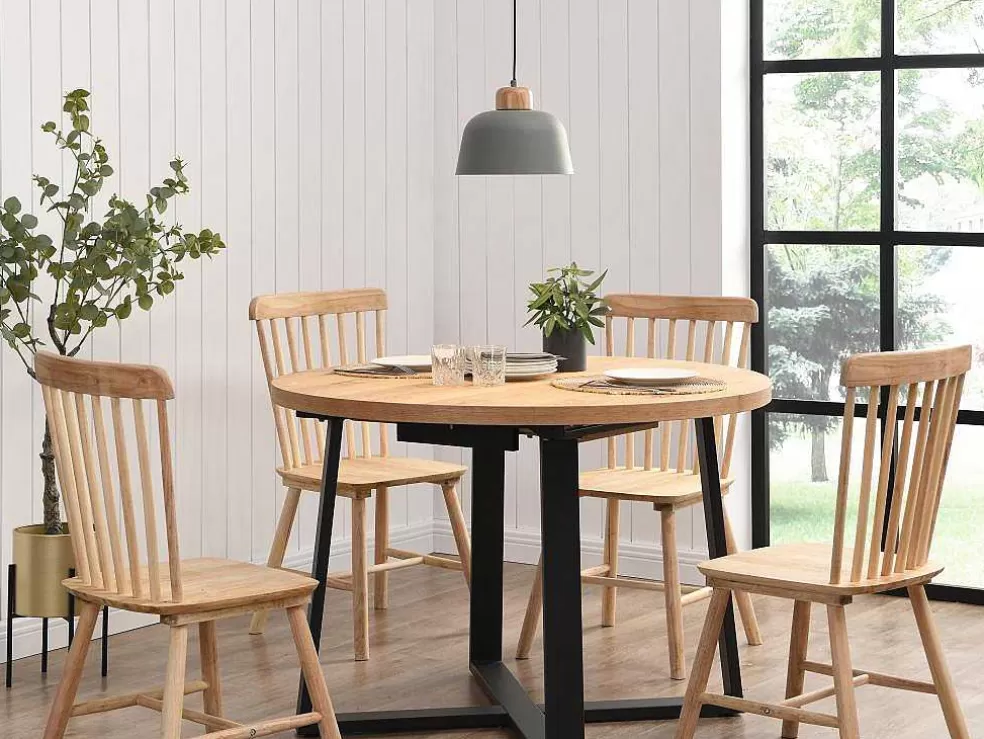 OZAIA Candeeiro De Teto Em Metal E Madeira De D.26 Cm X A.120 Cm Cor Verde - Malvina* Candeeiro Suspenso