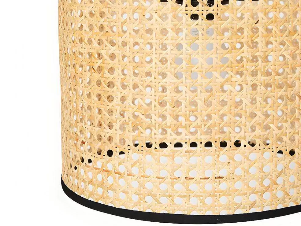 OZAIA Candeeiro De Teto Entrelacado Neirobi - Estilo Etnico - Ferro E Vime - D. 30 X A. 120 Cm - Natural* Candeeiro Suspenso