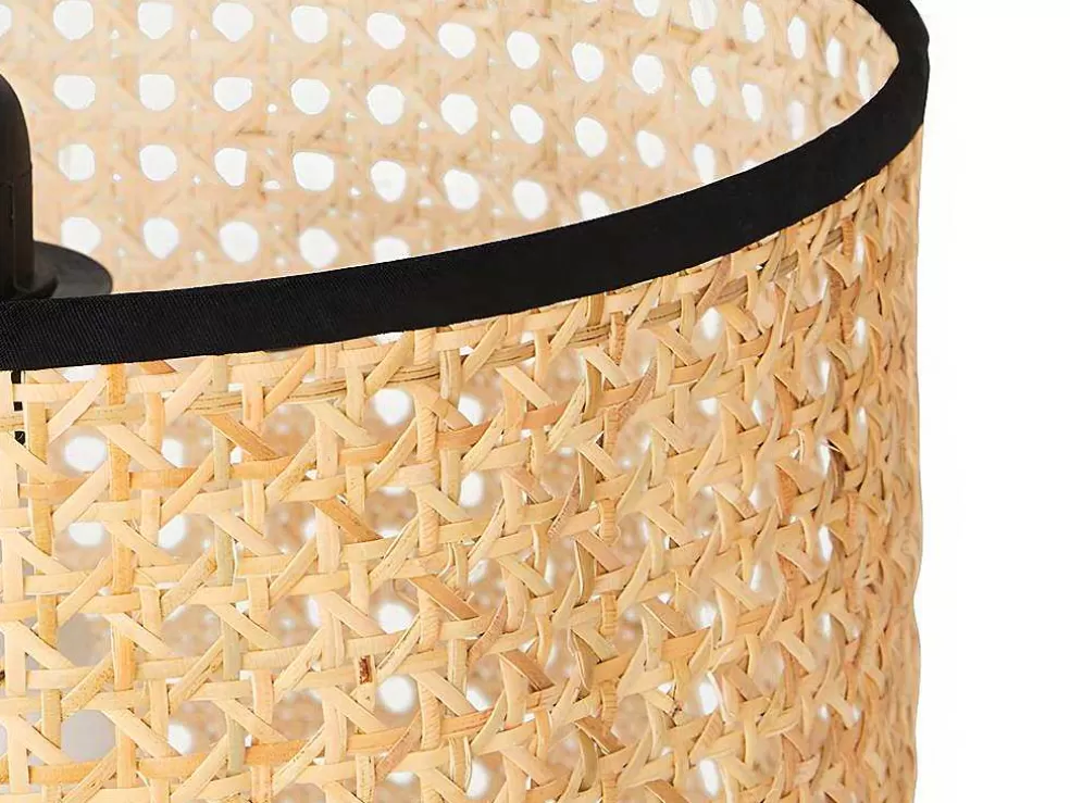 OZAIA Candeeiro De Teto Entrelacado Neirobi - Estilo Etnico - Ferro E Vime - D. 30 X A. 120 Cm - Natural* Candeeiro Suspenso